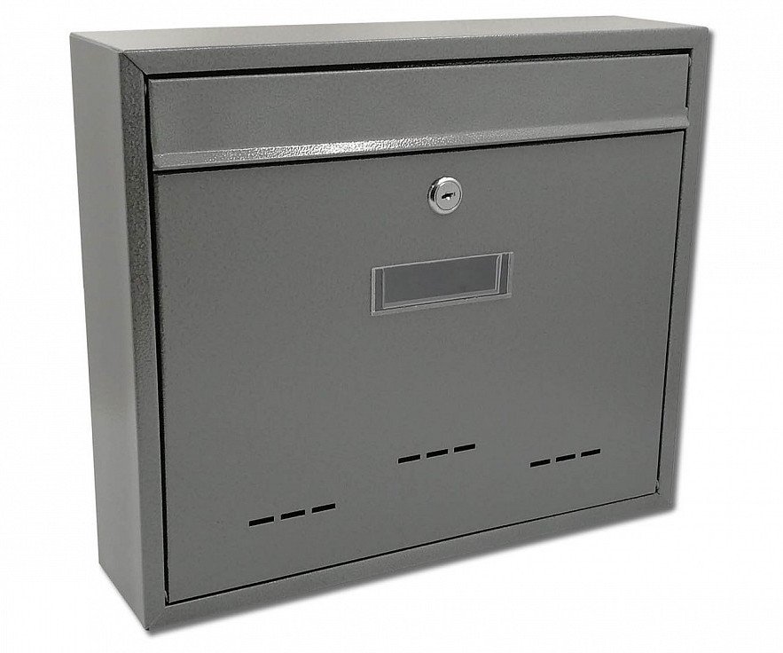 Poštovní schránka Radim 36x31x9 cm velká - tmavě šedá