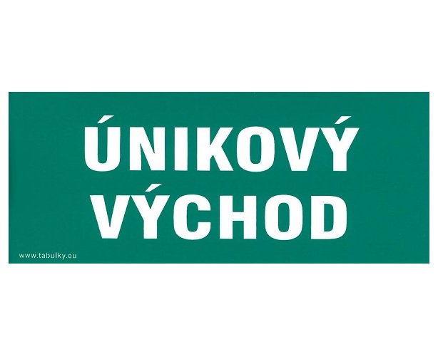 Samolepka Únikový východ