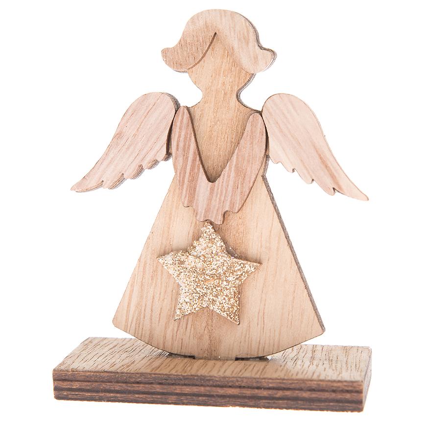 Dřevěný anděl iva22598
