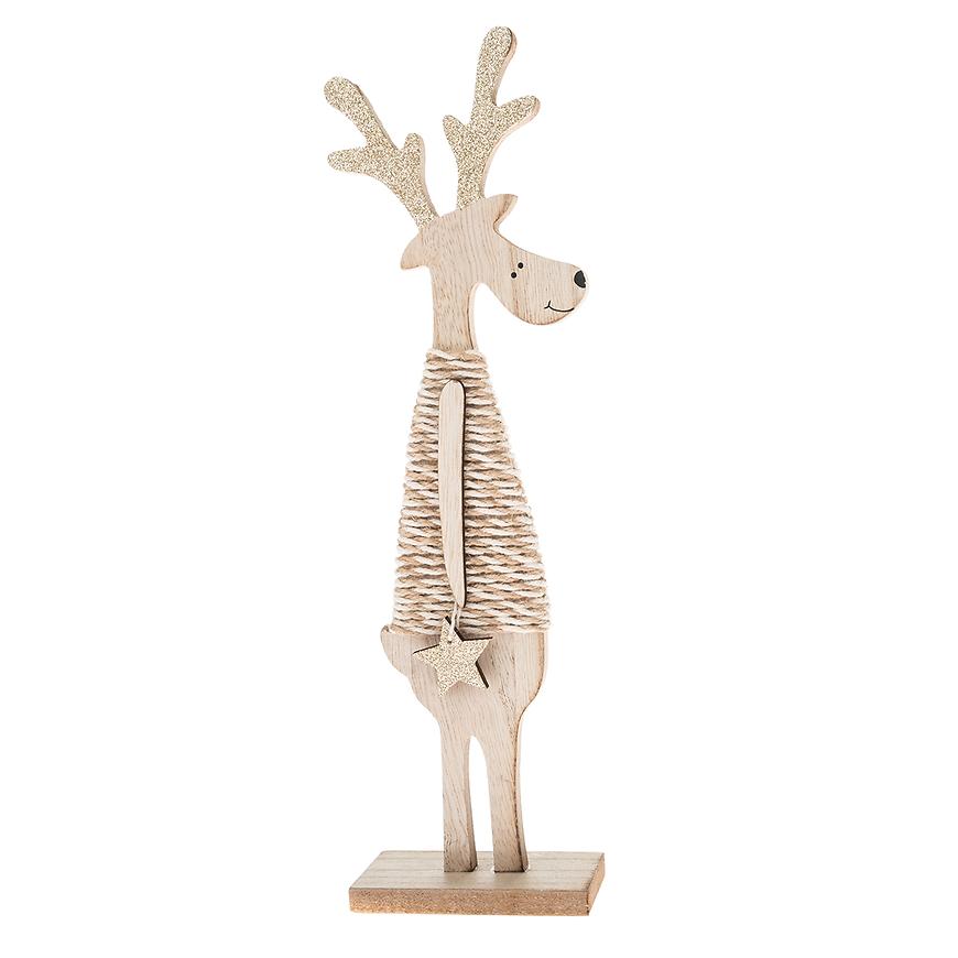 Dřevěný sobík zs7108