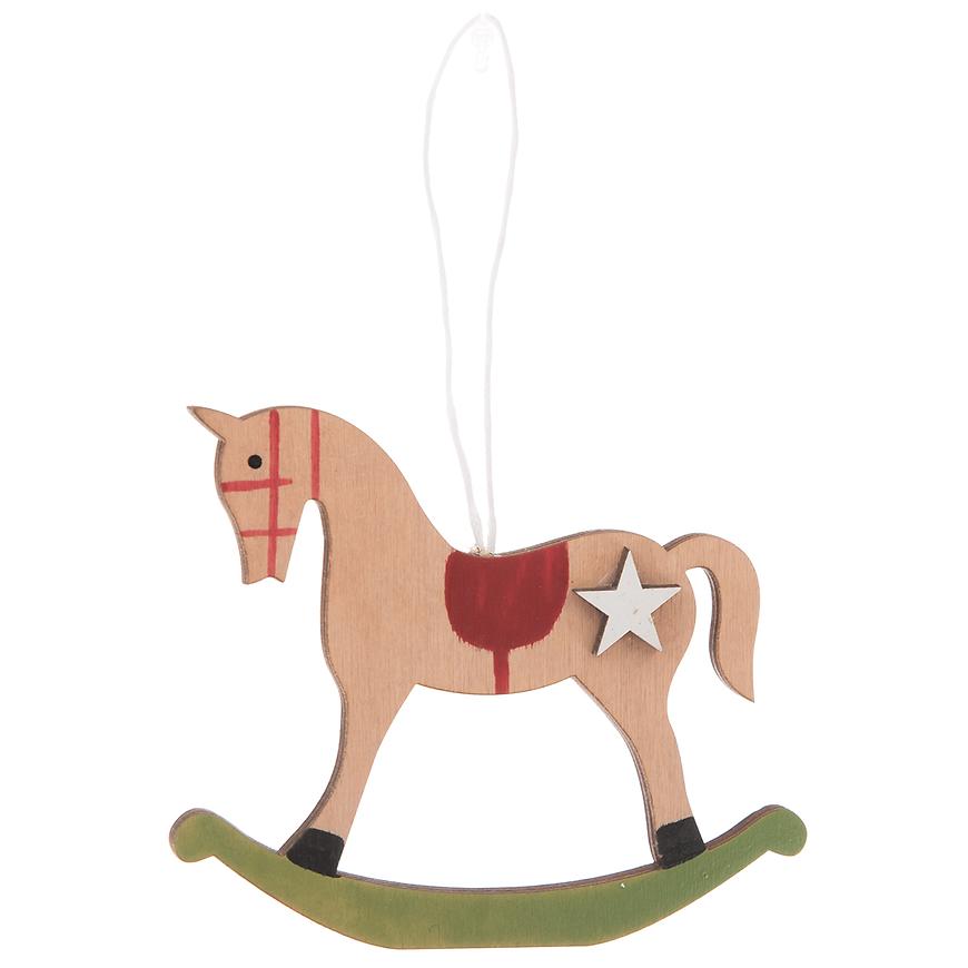 Dřevěný závěsný koník iva22590