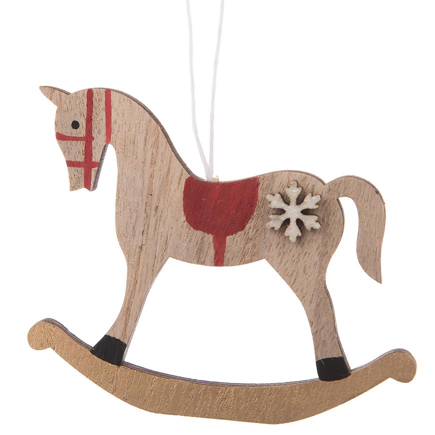 Dřevěný závěsný koník iva22591
