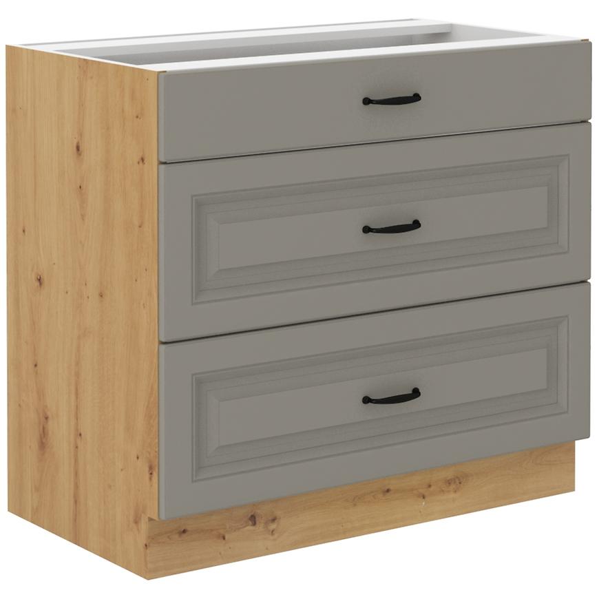 Kuchyňská Skříňka Stilo claygrey/artisan 80D 3S BB Baumax