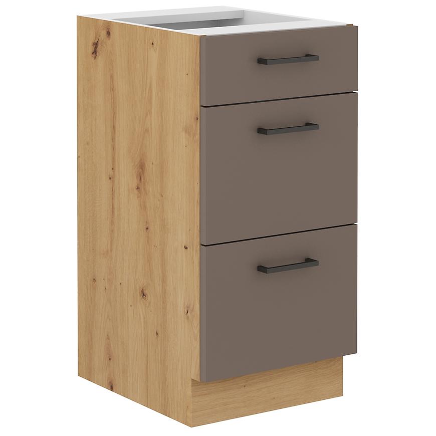 Kuchyňská skříňka Bolonia trufel/artisan 40d 3s bb Baumax