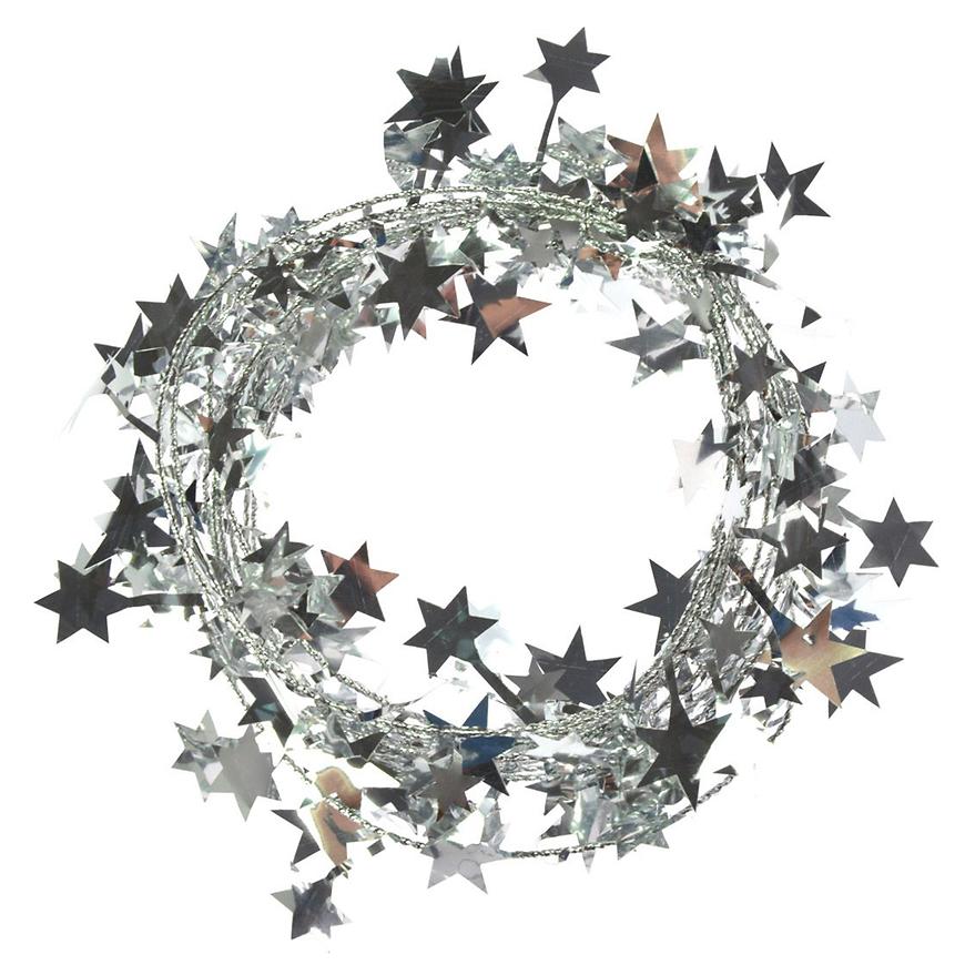 Ozdobný řetěz s hvězdami 270cm