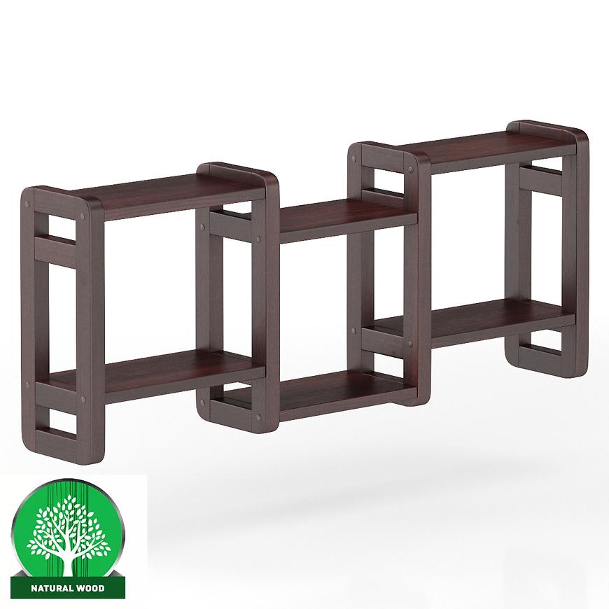 Polička borovice PK103-120x44x19 ořech Baumax