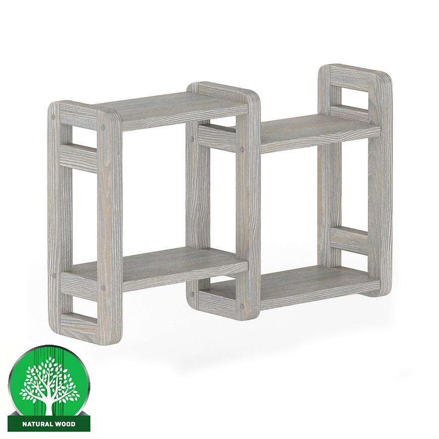 Polička borovice PK104-70x44x19 grey Baumax