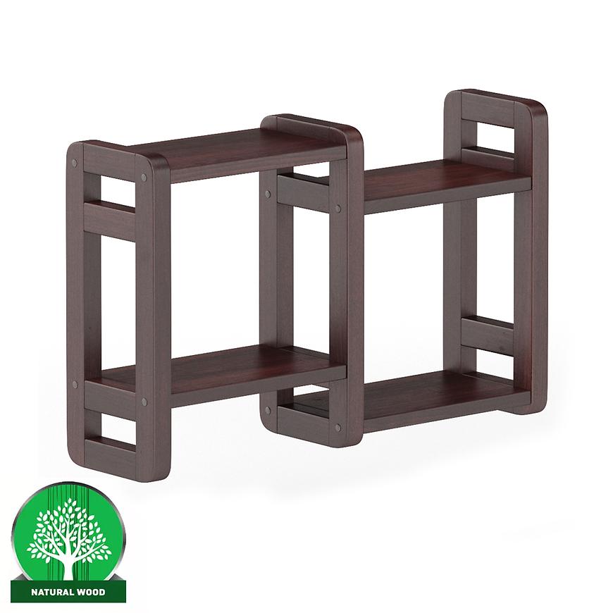 Polička borovice PK104-70x44x19 ořech Baumax