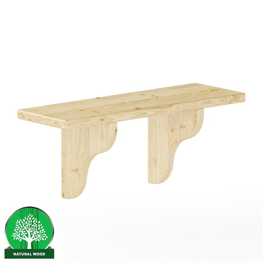 Polička borovice PK122-60x25x20 přírodní Baumax