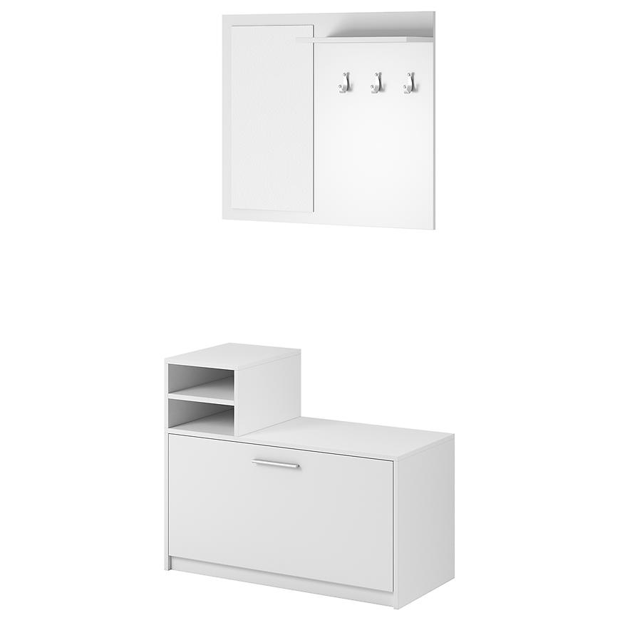 Předsíňová stěna Luna bílý Baumax