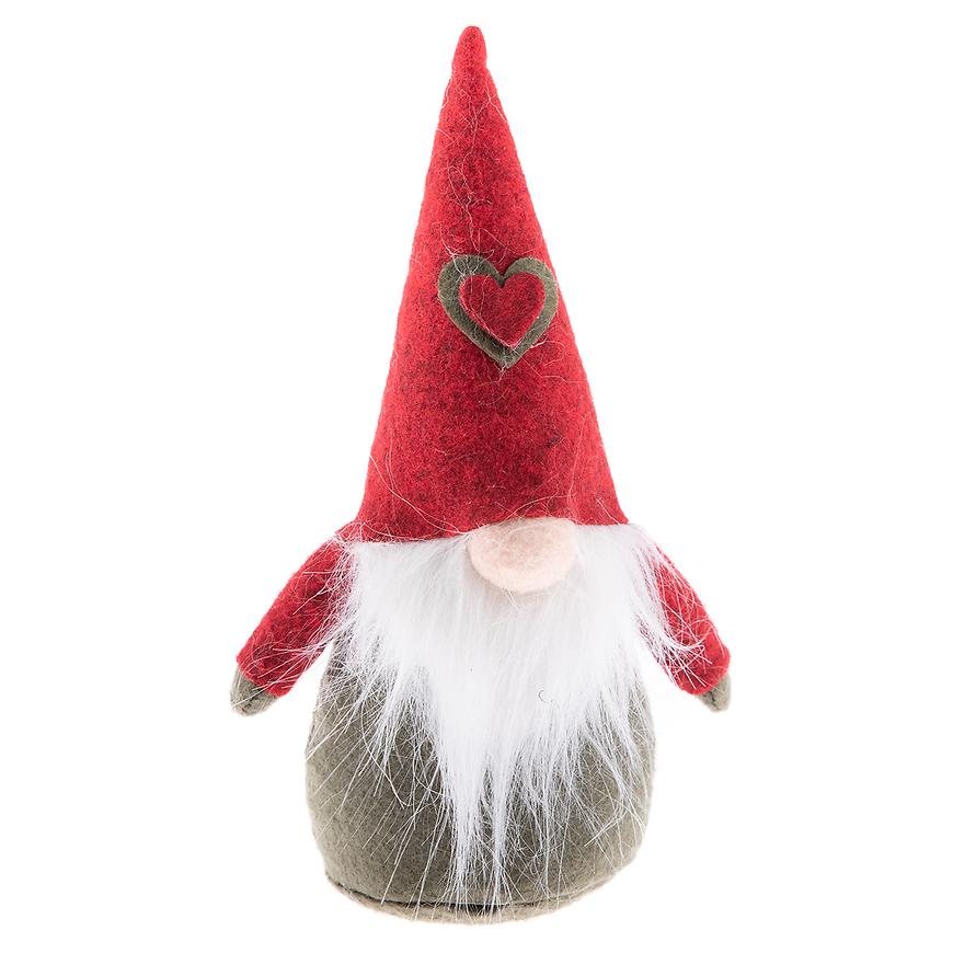 Textilní trpaslík – šedo-červený fc192017