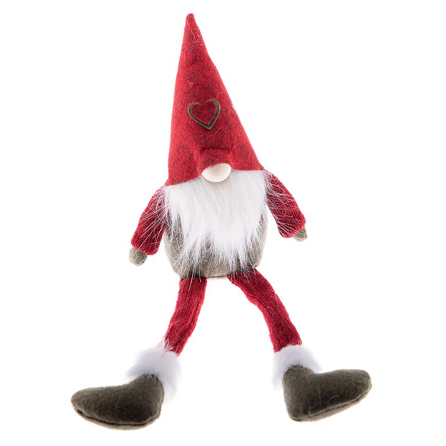 Textilní trpaslík – šedo-červený fc192094