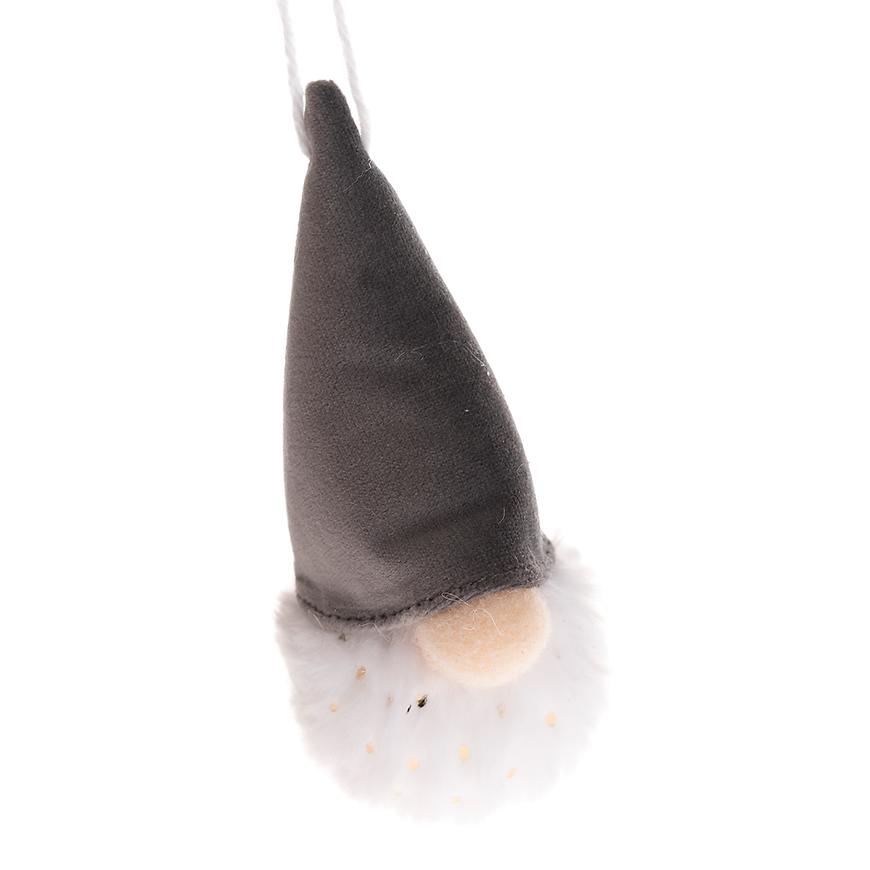 Textilní závěsný skřítek – šedý fc376