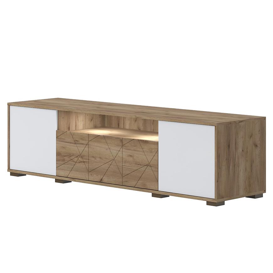 Tv Stolek Stela TV tobacco/crystal white Baumax