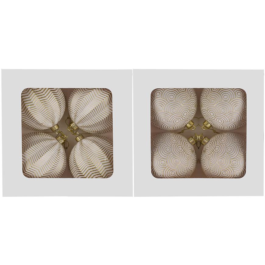 Vánoční ozdoba 10CM MIX 4 KS window box 41335 Baumax