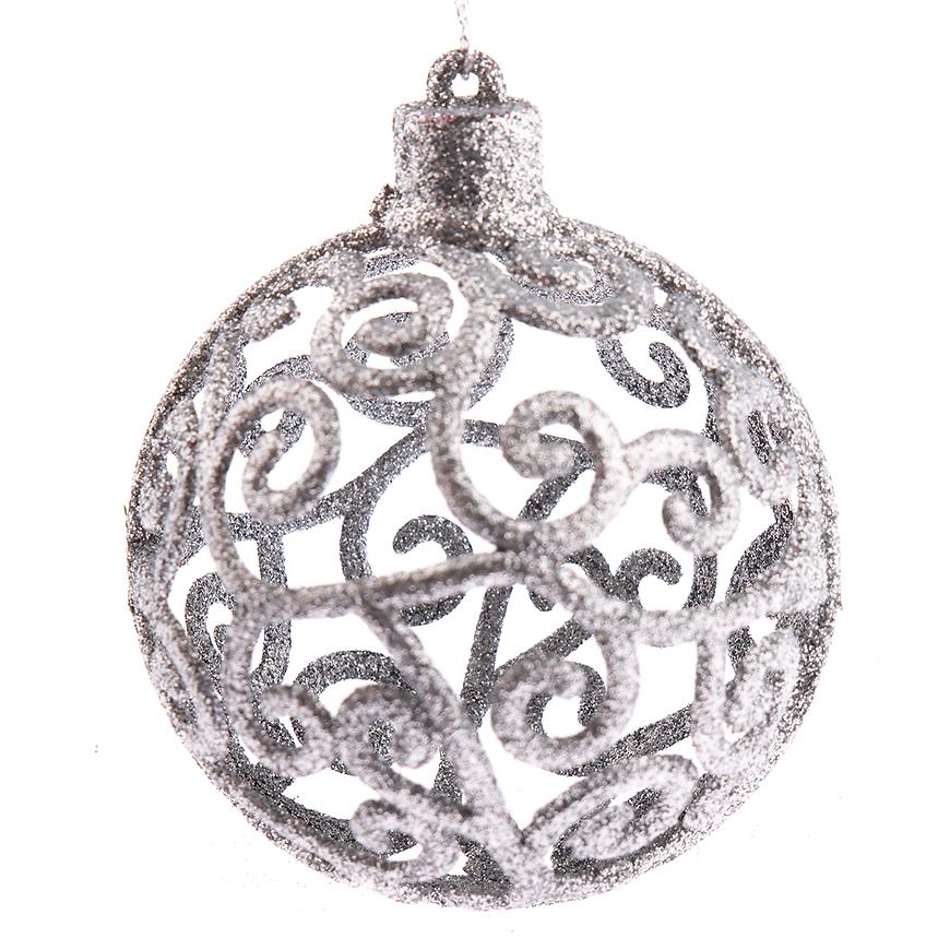 Vánoční ozdoba – stříbrná voz192024