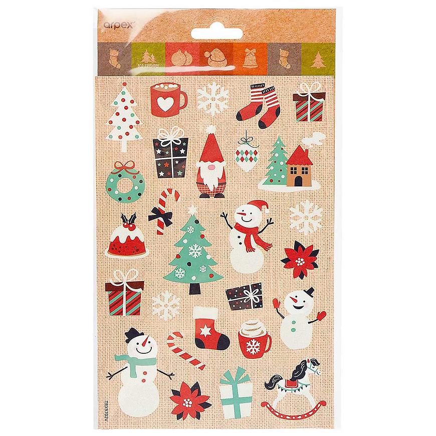 Vánoční samolepky craft 25x14.5cm