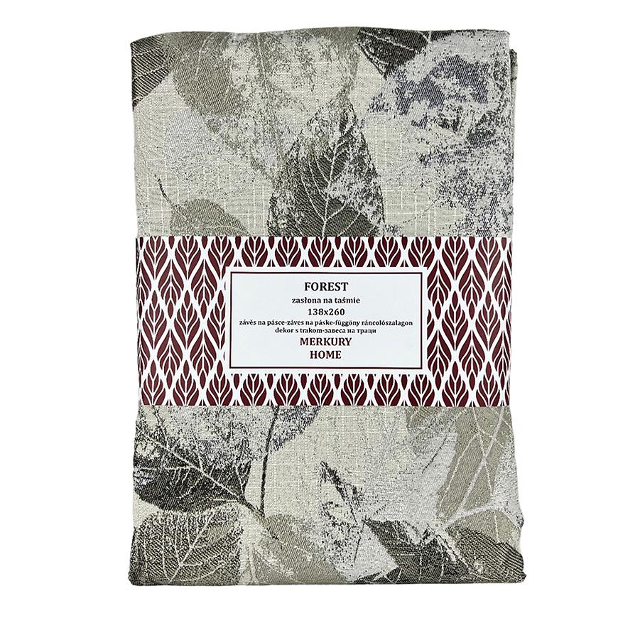 Závěs Forest béžová na pásce 138x260 MERKURY HOME