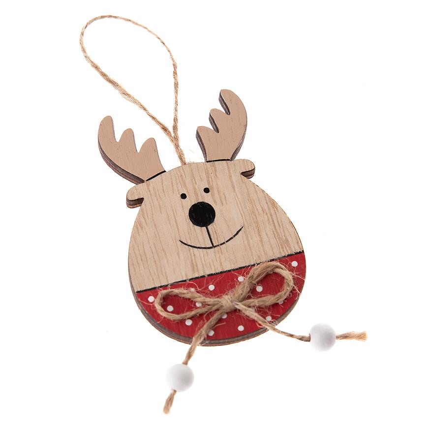 Závěsný dřevěný sobík - sada 2ks zs6286