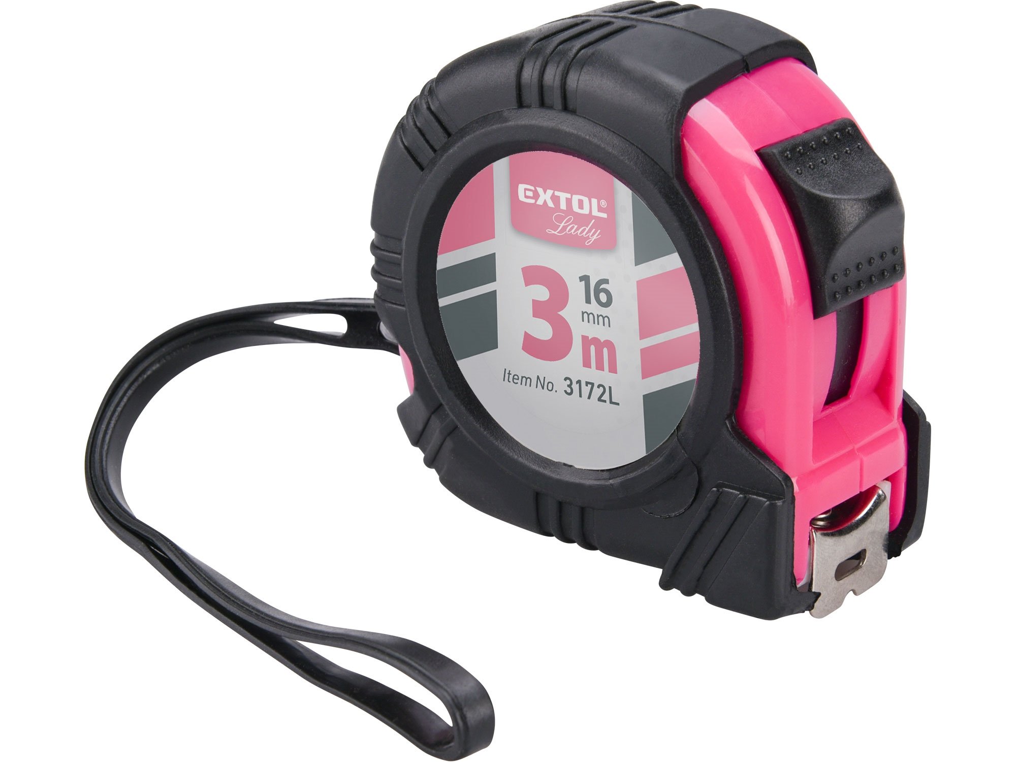 Metr svinovací růžový 3m Extol Lady 3172L