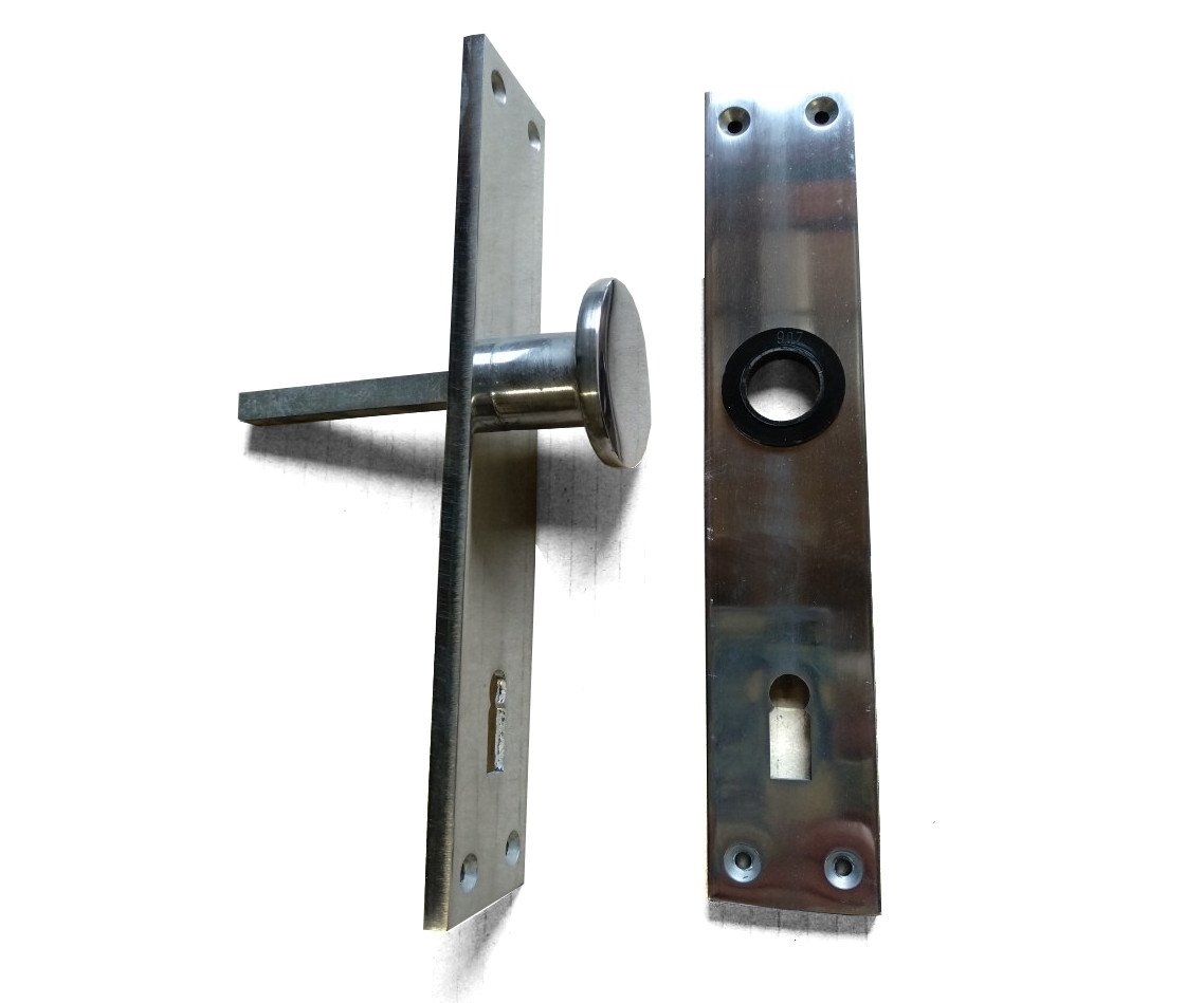 Štít dveřní s knoflíkem Al Komas - 72mm pro klíč