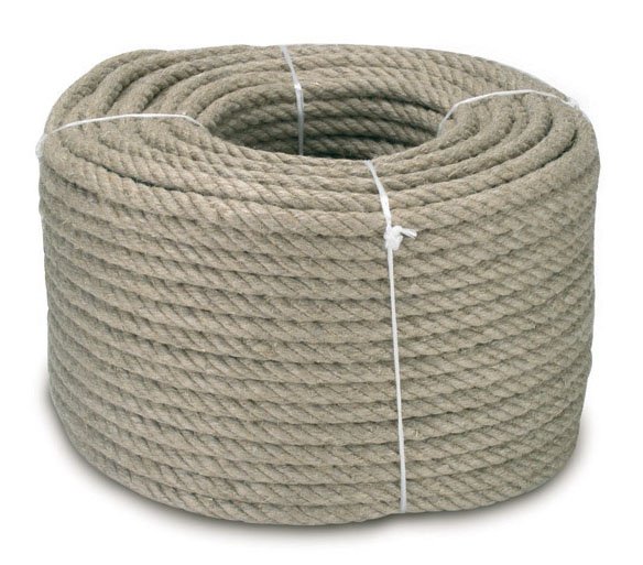 Lana a šňůry Juta/PP stáčená přírodní Lanex - 5mm