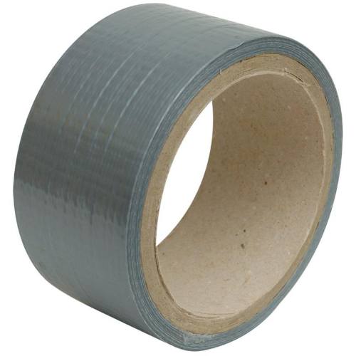 Páska textil - stříbrná DUCT