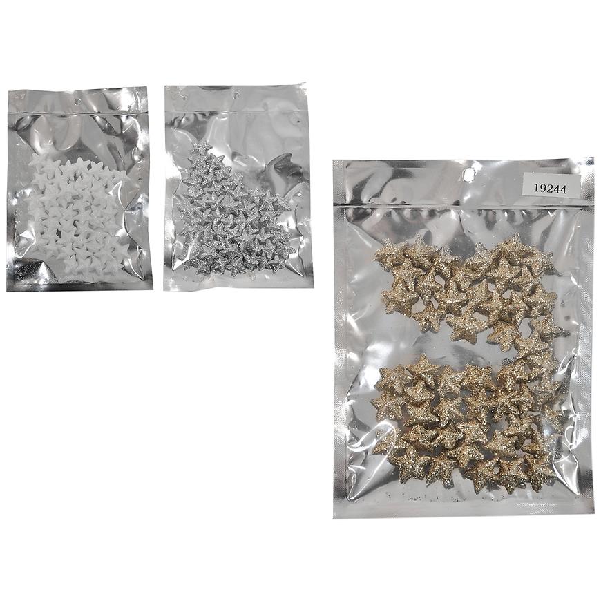 Dekorační hvězdičky 2x2cm sada 19244