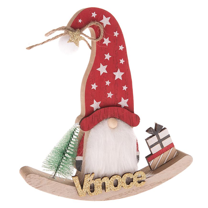 Dřevěná vánoční dekorace OD22077