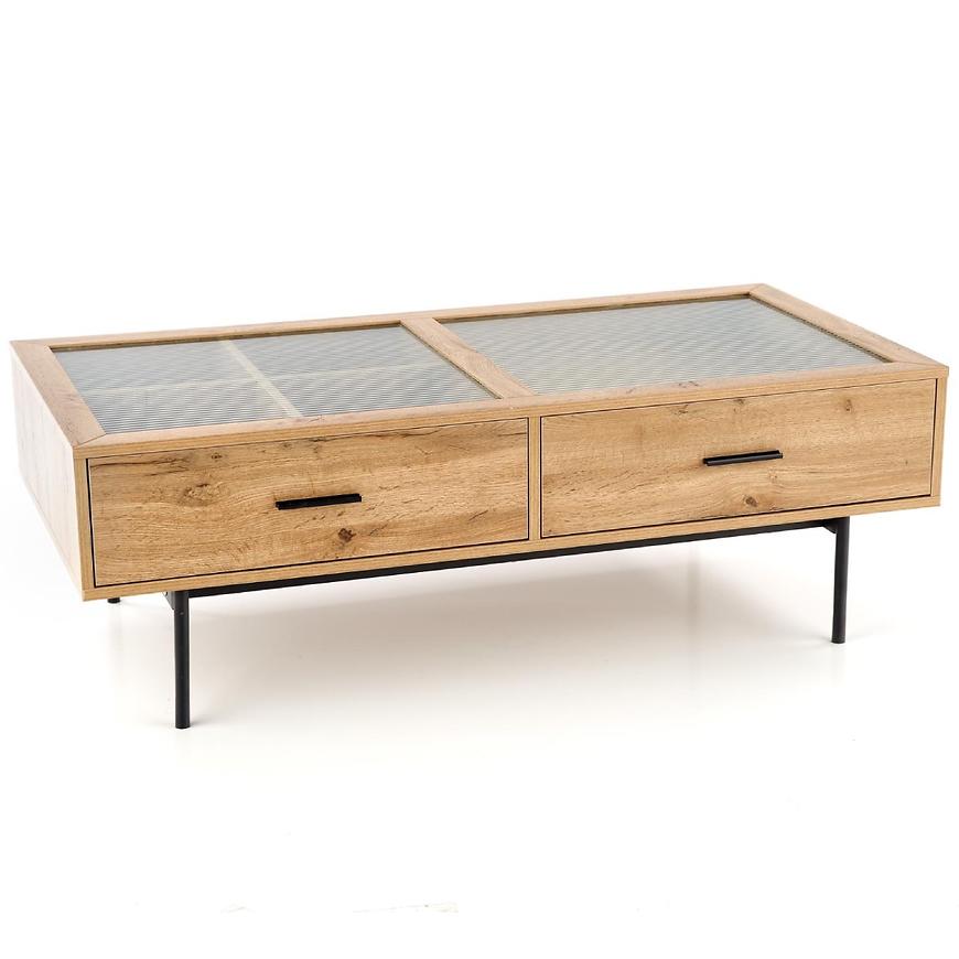 Konferenční stolek Costanza dub přírodní/černá Baumax