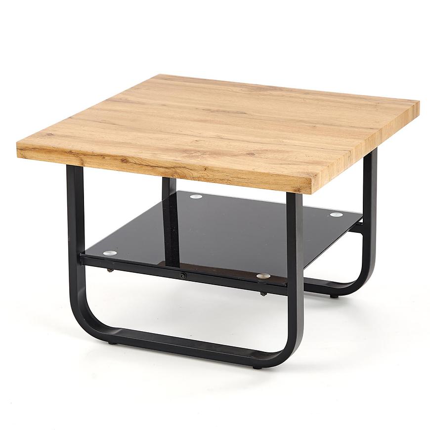 Konferenční stolek Espinoza hranatý dub přírodní/černá Baumax