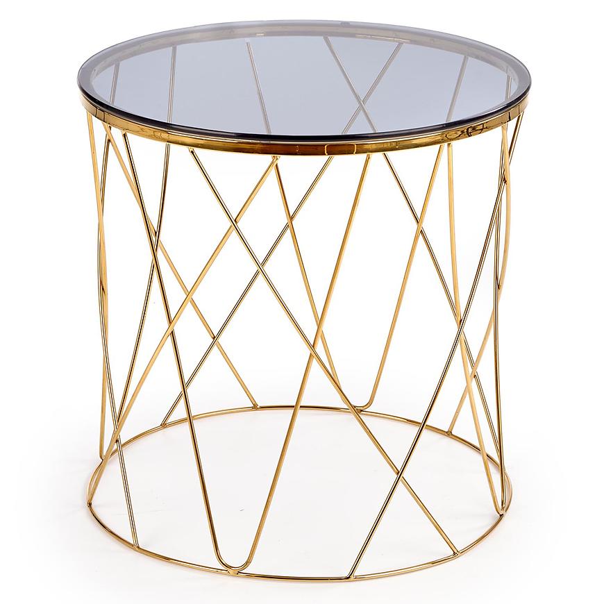 Konferenční stolek Selena kouřový/zlatá Baumax