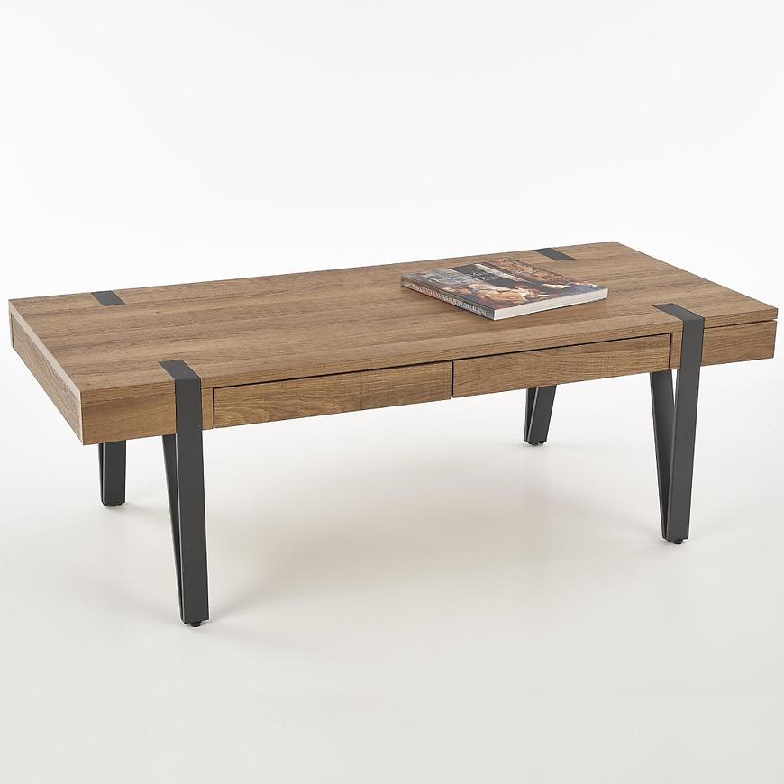 Konferenční stolek Tuluza ořech medová/černá Baumax