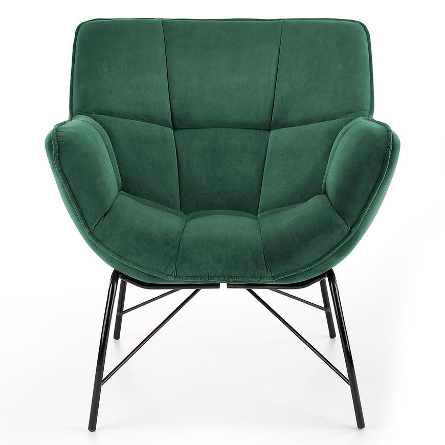 Křeslo Belton zelená/černá Baumax