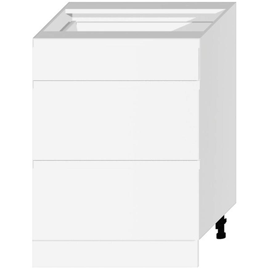 Kuchyňská skříňka Livia D60S/3 bílý puntík mat Baumax