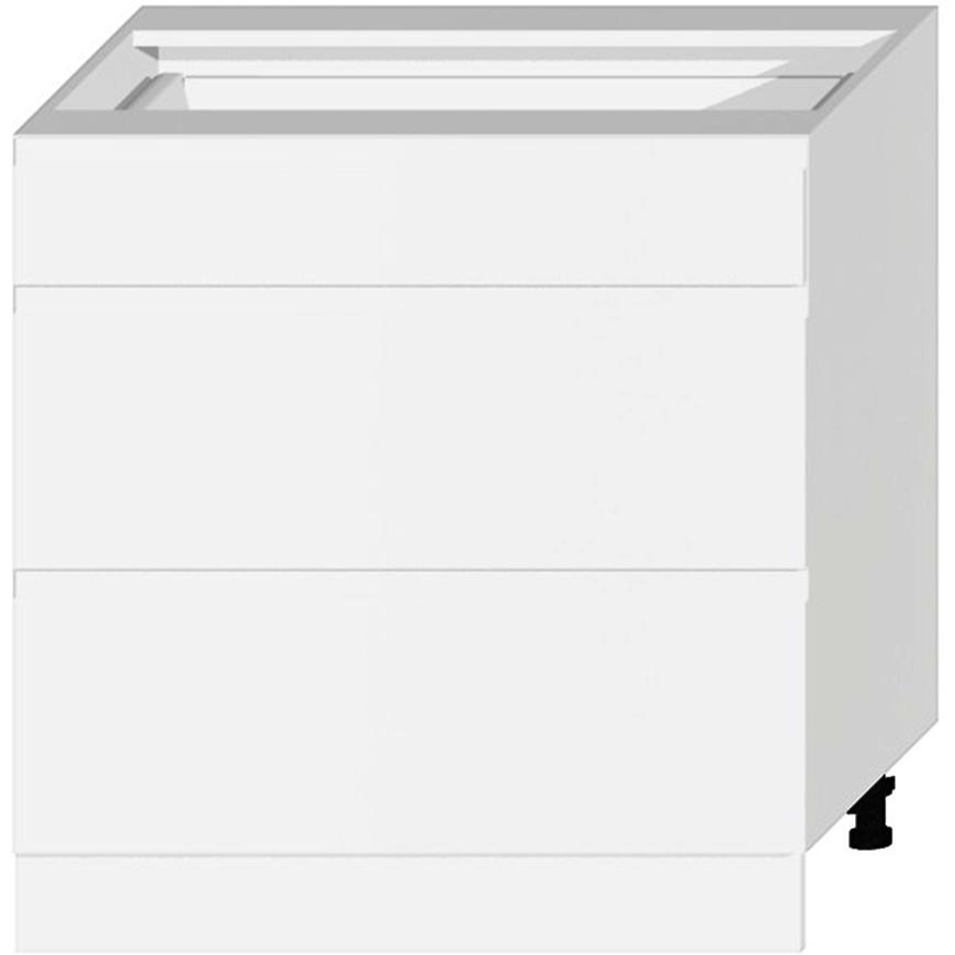 Kuchyňská skříňka Livia D80S/3 bílý puntík mat Baumax