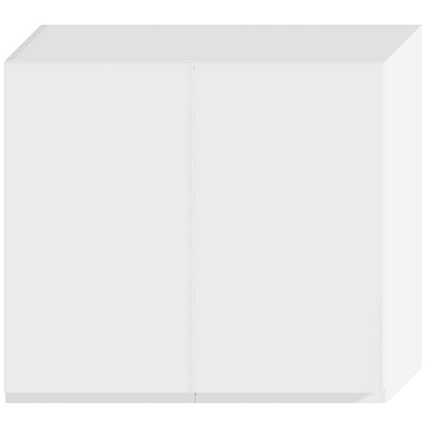 Kuchyňská skříňka Livia W80SU ALU bílý puntík mat Baumax