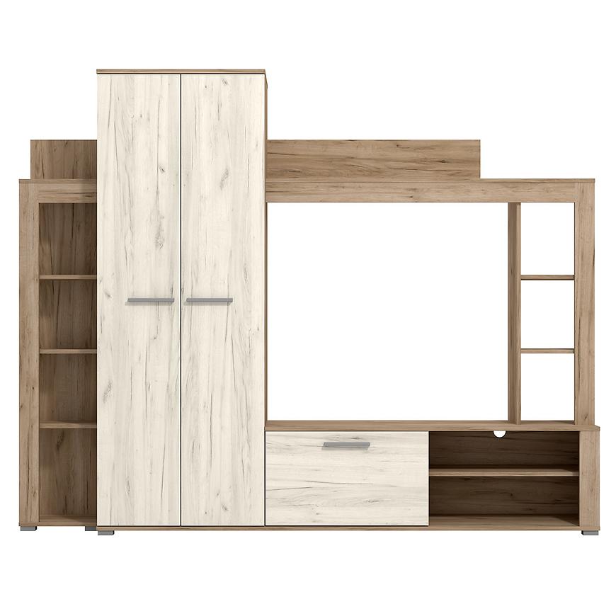 Obývací Stěna Talin Bílý/Šedá Dub 11008879 Baumax