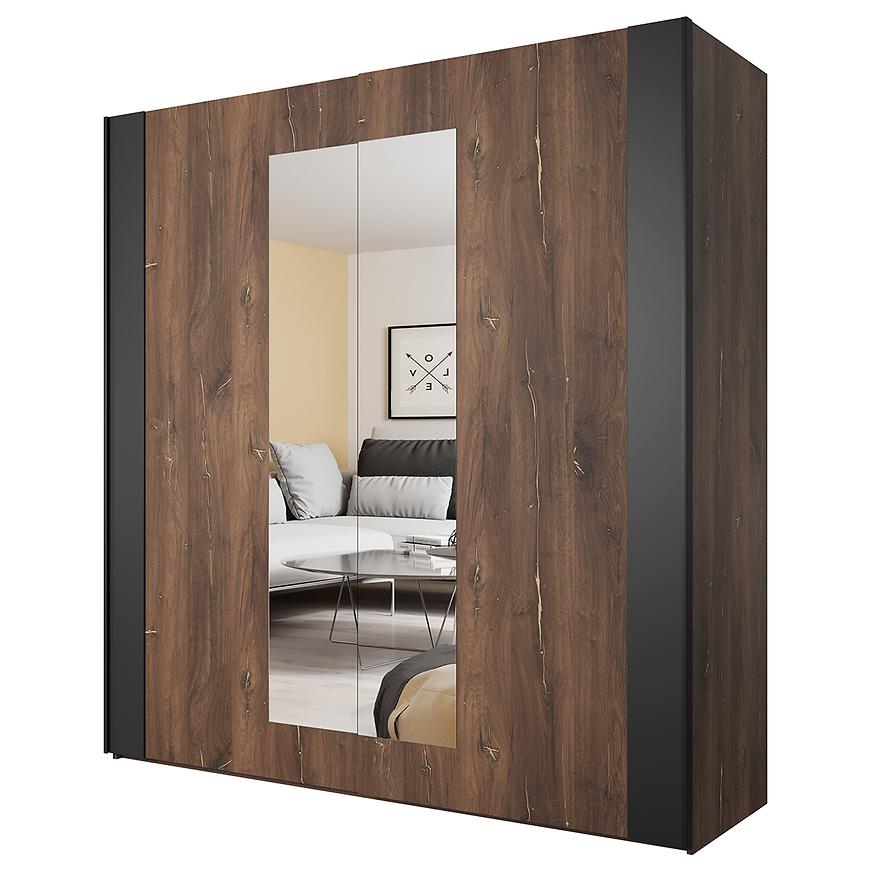 Skříň Sigma 2D 18 dub flagstaf temný/dub temný flagstaf Baumax