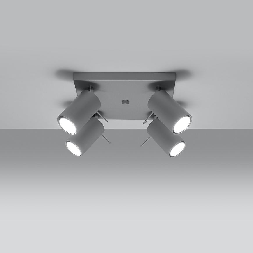 Stropní svítidlo Tigus 4 šedá Baumax