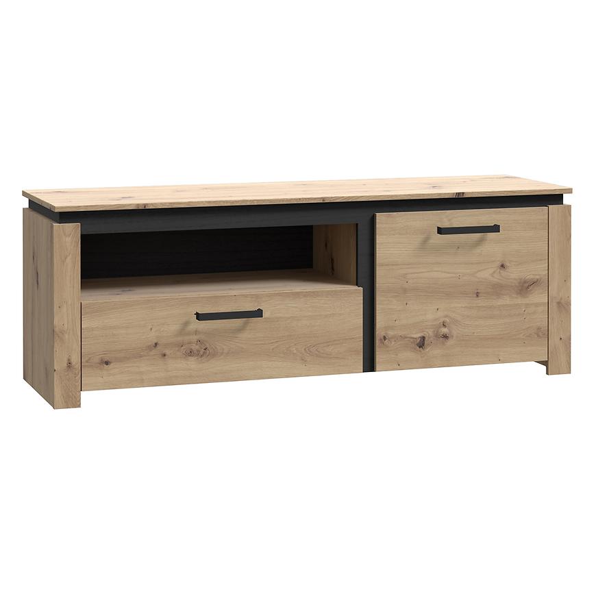 TV Skříňka Dub Pasadena Artisan/Černý Dub Baumax