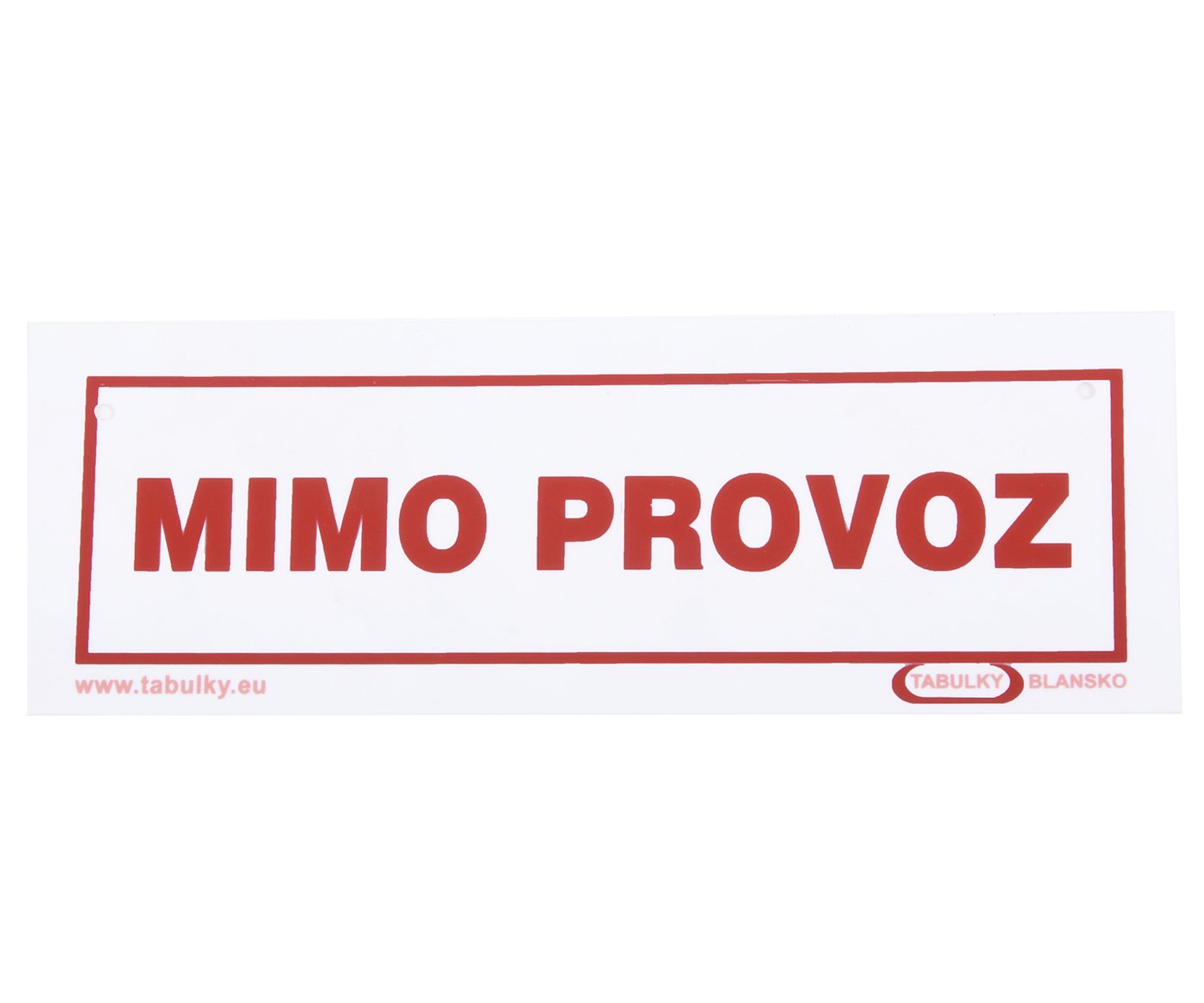 Tabulka Mimo provoz