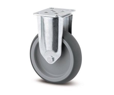 Kolečko přístrojové pevné 100mm plotýnka