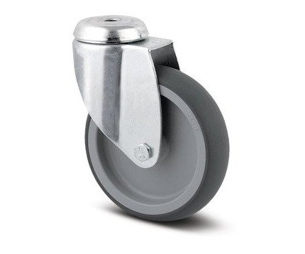 Kolečko přístrojové otočné 100mm pro čep