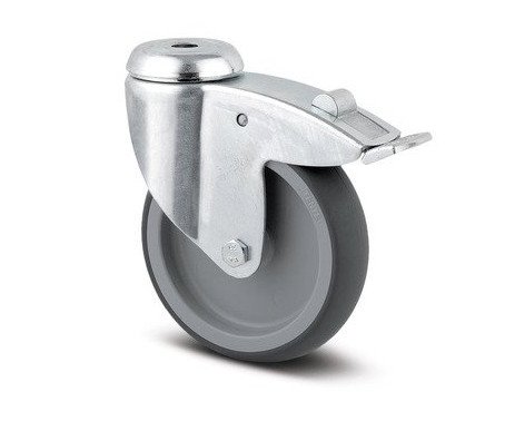 Kolečko přístrojové otočné 100mm pro čep