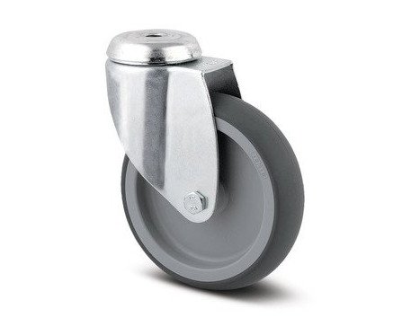 Kolečko přístrojové otočné 125mm pro čep