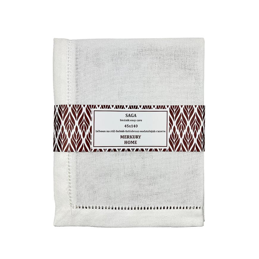Běhoun na stůl SAGA ecru 45x140 easy care Baumax