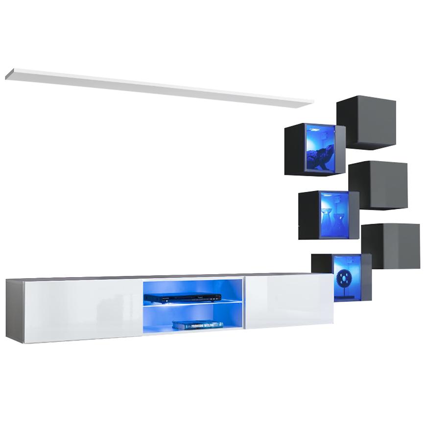 Obývací Stěna Switch Xxi Bílý/Grafit Buamax