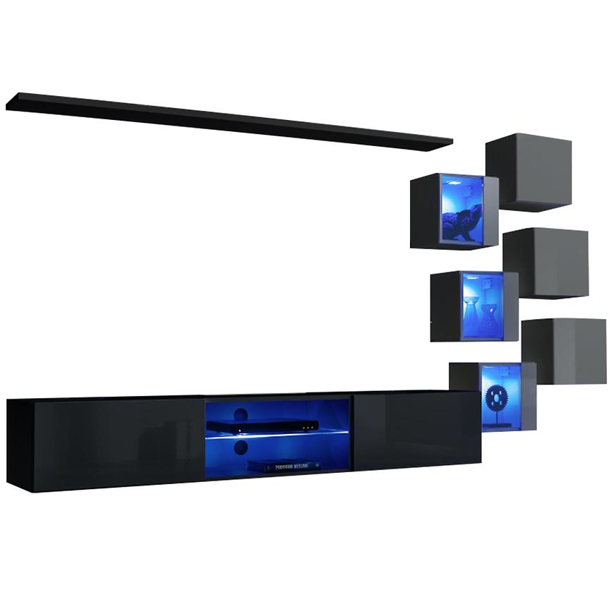 Obývací Stěna Switch Xxi Černá/Grafit Baumax