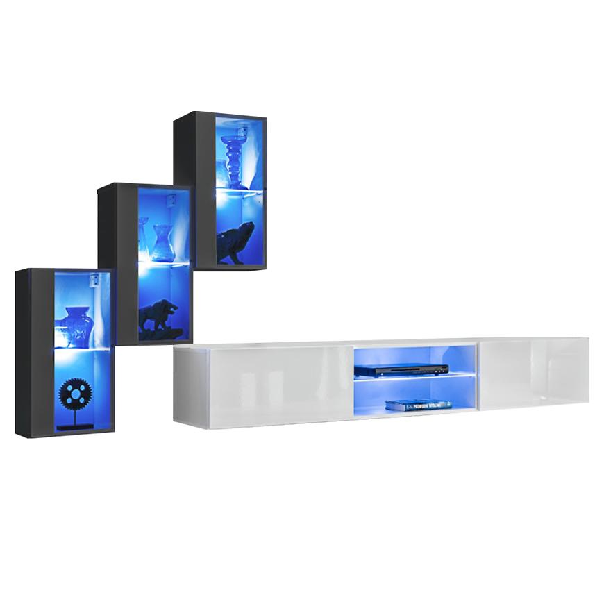 Obývací Stěna Switch Xxii Grafit/Bílý Baumax